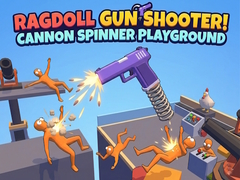 Gra Ragdoll Gun Shooter! Cannon Spinner Playground