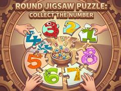 Gra Round jigsaw Puzzle - Collect the Number