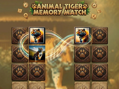 Gra Animal Tiger Memory Match