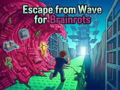 Gra Escape from Wave for Brainrots