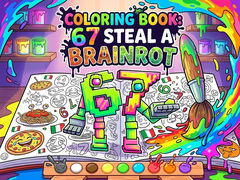 Gra Coloring Book: 67 Steal A Brainrot