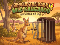Gra Rescue the Baby Wild Kangaroo