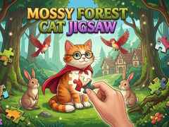 Gra Mossy Forest Cat Jigsaw