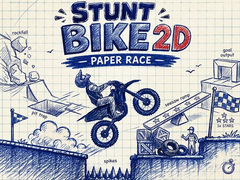 Gra Stunt Bike 2D Paper Race