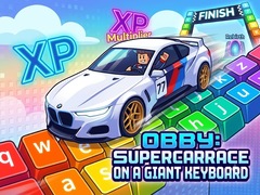 Gra Obby: Supercar Race on a Giant Keyboard