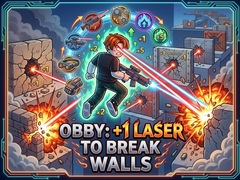 Gra Obby: +1 Laser to Break Walls