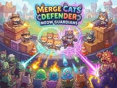 Gra Merge Cats Defender: Meow Guardians