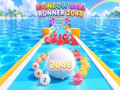 Gra Rainbow Ball Runner 2048