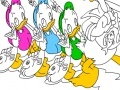 Gra Donald and Family Online Coloring