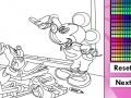 Gra Mickey School Blackboard Online Coloring Game
