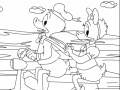 Gra Donald Duck In Scooter Online Coloring Game