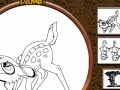 Gra Bambi and Friends Online Coloring Page