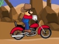 Gra Cowboy Mario bike