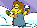 Gra Simpsons Snowball Fight