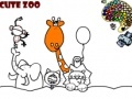 Gra Cute Zoo Coloring