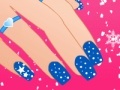 Gra Winter nails design