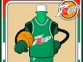 Gra Bottles, playing basketball