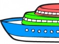 Gra Color the steamboat