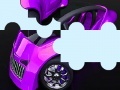 Gra Futuristic pink car puzzle