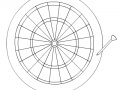 Gra Dart Board Coloring
