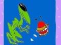 Gra Alien and spaceship coloring