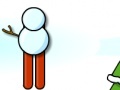 Gra Snowman skiing