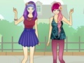 Gra Boho Chic Sisters dress up game