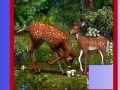 Gra Deers in the garden slide puzzle