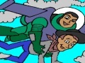 Gra Coloring: Flying in the clouds
