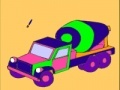 Gra Pink concrete truck coloring 