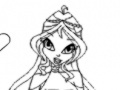 Gra Doodle coloring: Winx club Bloom