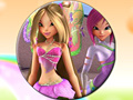 Gra Winx Club Round Puzzle