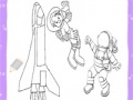 Gra Cute astronauts coloring